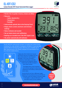 Thumbnail of document Data Sheet - EL-IOT-CO2 Wireless CO2 & Air Quality Data Logger